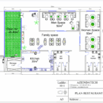 First 2D plan for restaurant project