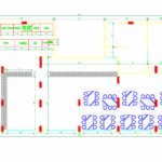 Second 2D plan for restaurant project